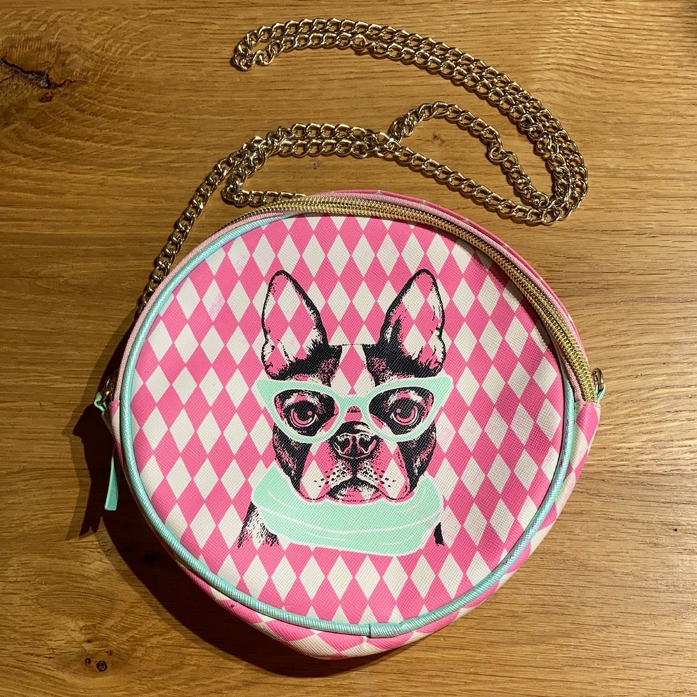 Barbie Pink & Mint Green Crossbody Purse Gem